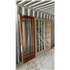 Image 1 : Three Wood and Glass Doors: 10-Panel Wood and Frosted Glass Door 80 × 24, 15-Panel Wood and Clear