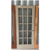Image 4 : Three Wood and Glass Doors: 10-Panel Wood and Frosted Glass Door 80 × 24, 15-Panel Wood and Clear
