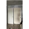 Image 1 : Two Interior Doors: 6-Panel 80 × 30 and Arched 2-Panel 79 × 36, Pre-Drilled for Hardware