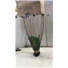 Image 5 : Decorative Table Lamp with Green Glass Shade and Dried Grasses, Approximately 36” Tall and Small