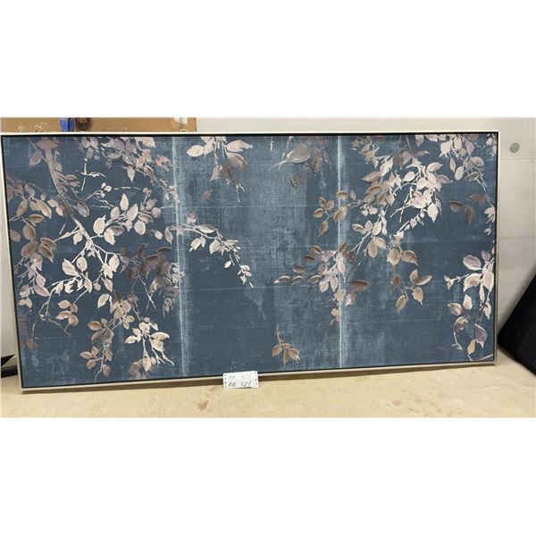 Framed Canvas Wall Art with Wood Stretcher Bars, 31 × 60”