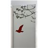 Image 3 : Three-Panel Room Divider with Tree and Bird Motif, 71 × 48” Each Panel 16”