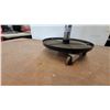 Image 3 : Performance Tool Adjustable Rolling Shop Stool with Padded Seat and Circular Tool Tray Base