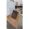 Image 4 : Vintage metal auto Trunk with Metal Latches and Corner Protectors 19”×14”×34”