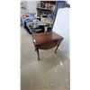 Image 4 : Queen Anne Style Drop-Leaf Accent Table with Single Drawer and Cabriole Legs 25”×28”×18”