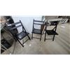 Image 1 : 3 Black Folding Chairs