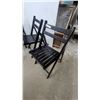 Image 4 : 3 Black Folding Chairs
