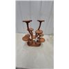 Image 2 : Wooden Multi-Tiered Tree-Style Display Stand With Eight Round Platforms and 3 tier rack