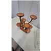 Image 3 : Wooden Multi-Tiered Tree-Style Display Stand With Eight Round Platforms and 3 tier rack