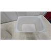 Image 4 : Stack of 11 White Plastic Commercial Kitchen Food Storage Containers