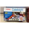 Image 2 : Noma Colorbright 40 Outdoor Lights, Holiday Time 300 Mini Lights, and Emerald 200 Garland Lights