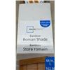 Image 2 : Mainstays Bamboo Roman Shades: (2) 23” W x 64” L and (2) 25” W x 64” L, Caramel