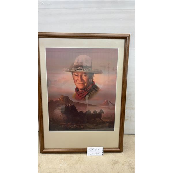 John Wayne "The Duke" Framed Print by Portal Publications Ltd. 30 × 22”