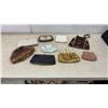 Image 1 : Collection of 8 Vintage Evening Bags: Beaded, Tapestry, Sequin Clutches and FurStyle Hat