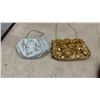 Image 2 : Collection of 8 Vintage Evening Bags: Beaded, Tapestry, Sequin Clutches and FurStyle Hat