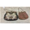 Image 3 : Collection of 8 Vintage Evening Bags: Beaded, Tapestry, Sequin Clutches and FurStyle Hat