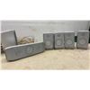 Image 8 : RCA RT2760 Subwoofer, (4) Satellite Speakers, (4) Emerson Small Speakers, and (1) Sound Bar