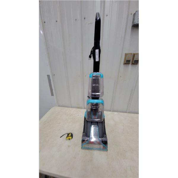 Bissell TurboClean PowerBrush Upright Carpet Cleaner with Clear Tanks and Teal Accents