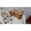 Image 6 : Ceramic Planter, Dog Bone Wicker Basket, Iron Trivet