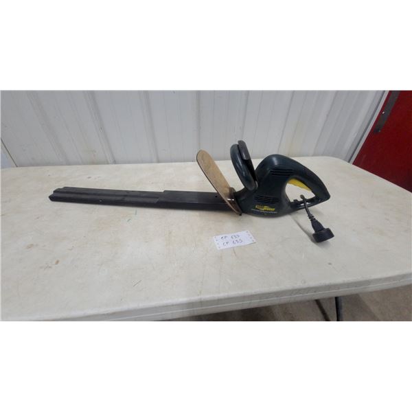 Yardworks Electric Hedge Trimmer with Loop Handle and Protective Shield