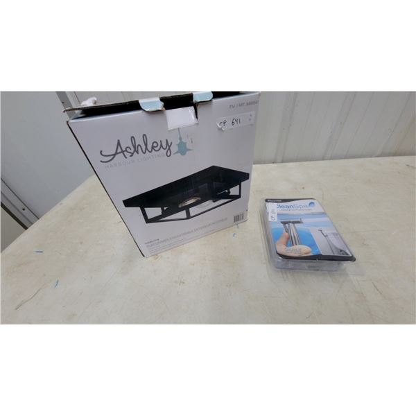 Ashley Harbour Lighting Harlow Flushmount Ceiling Light and Brondell CleanSpa Bidet Sprayer