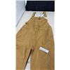 Image 3 : Dickies Brown Canvas Bib Overalls, Size 38 × 30