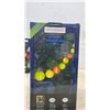 Image 4 : Moonrays LED String Lights, 4 Packages, 10 Lights, 9' Lighted Length, Solar Panel