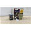 Image 1 : Moonrays Solar Lights: (1) 2-Pk. 30 Lumens, 48” H, 8 Hr. Run Time and (1) 16x Brighter Light