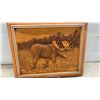 Image 8 : Kim Murray Carved Wood Moose Wall Art, 16 × 19”