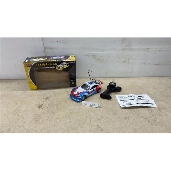 Master Wheels 1:18 Rally Racer R/C Hobby Style Car, Remote Control, and Instructions