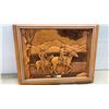 Image 7 : Kim Murray "High Country" Wood Carving in Frame, 16 × 19”