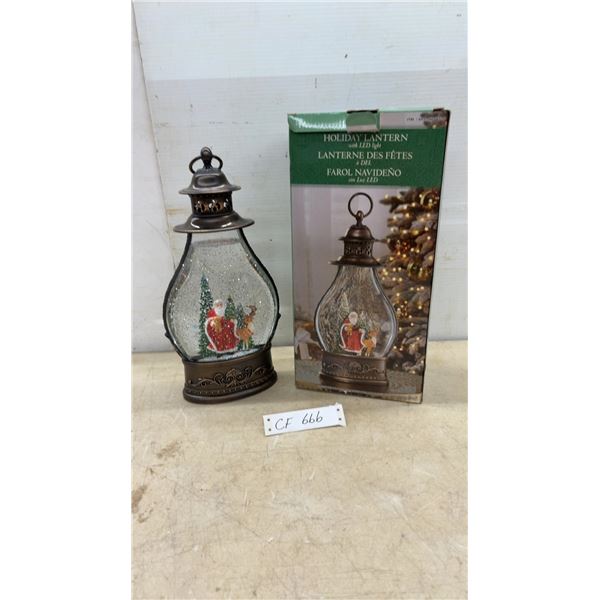 Holiday Lantern with LED Light, 3 AA Batteries Required