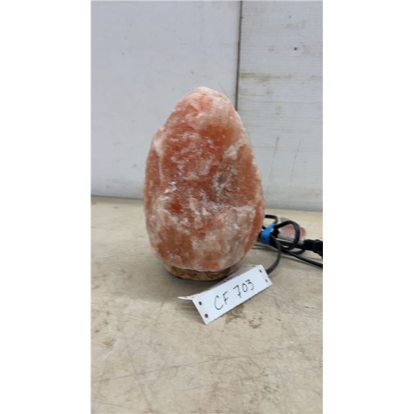 Himalayan Salt Lamp with Power Cord and Switch, 9” Tall