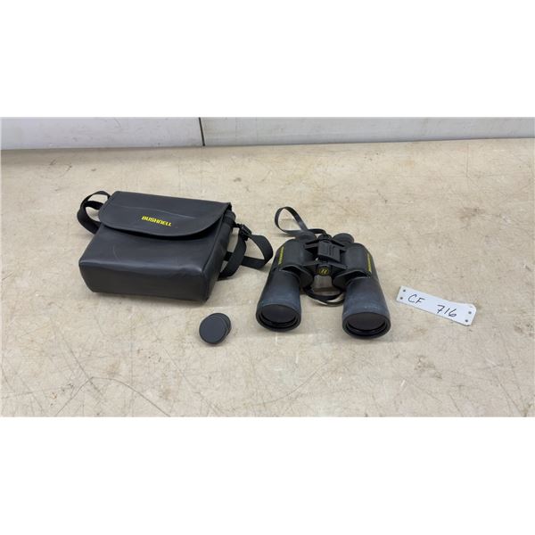 Bushnell 10 × 50 Wide Angle Binoculars, Case, and Lens Cap