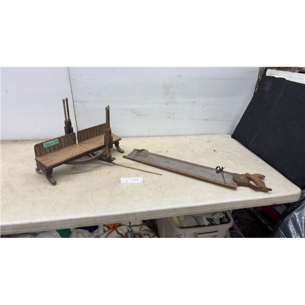 Vintage Stanley No. 50 Mitre Box Frame with Saw Pat. 1904