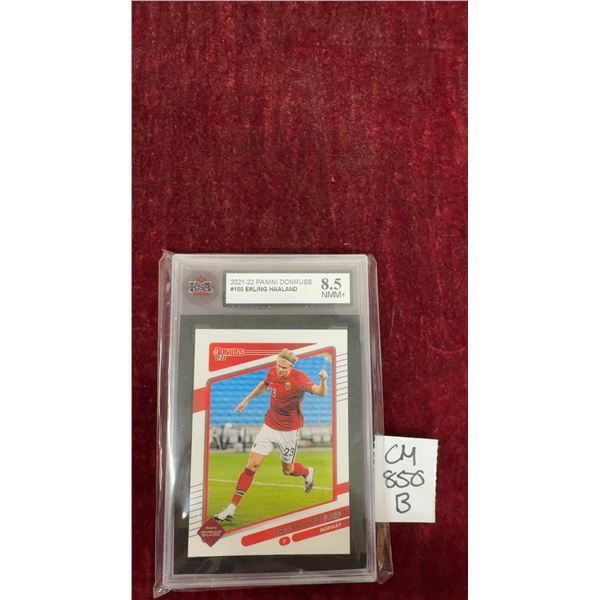 Graded Erling Haaland Norway Soccer Card
