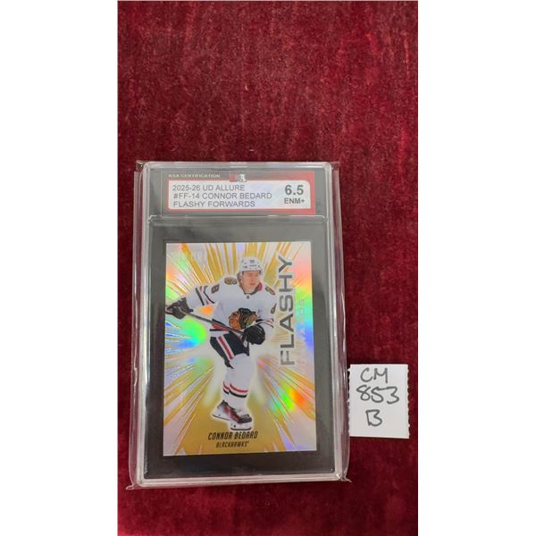 Graded Connor Bedard Flashy Forwards Insert Card