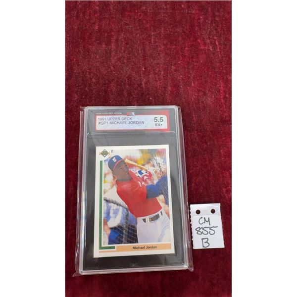 Graded Michael Jordan Rookie Baseball Card