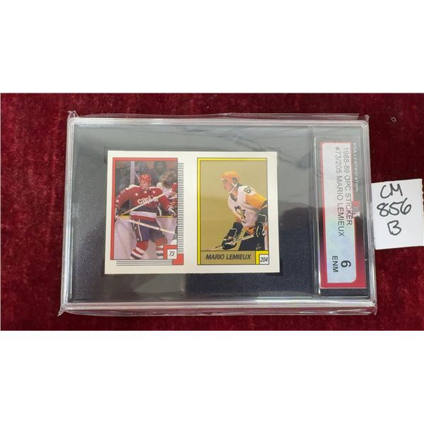 Graded 1988-89 Mario Lemieux OPC Sticker