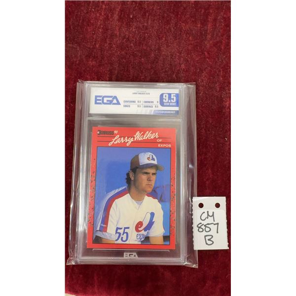 Graded Larry Walker Rookie Montreal Expos Card