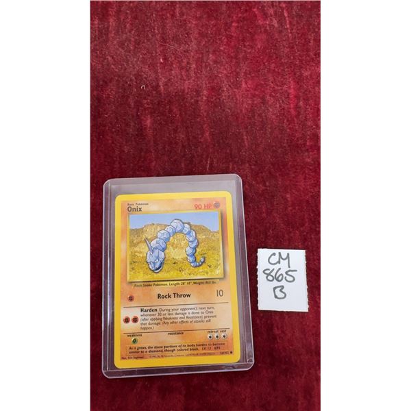 Pokémon Card Onix 1998