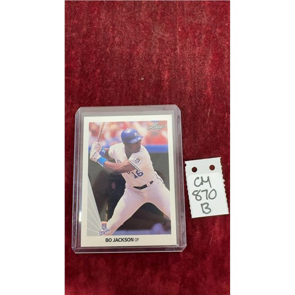 1990 Leaf Bo Jackson KC Royals Baseball Card