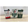 Image 2 : Three Vintage 1-Quart Outboard Motor Oil Cans: Esso Marvelube, B/A Outboard, and Texaco