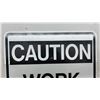Image 3 : Metal Caution Work Area Sign,24 d 24”
