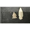 Image 5 : Two Stone Arrowheads, 3-1/2” and 2” L