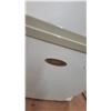 Image 3 : Haier Compact Mini Fridge with Freezer Compartment, White 20”×20”×18” and 2 t.v tables