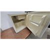 Image 4 : Haier Compact Mini Fridge with Freezer Compartment, White 20”×20”×18” and 2 t.v tables