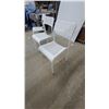 Image 2 : IKEA Adde White Stackable Chairs, Set of 3