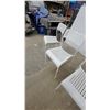 Image 3 : IKEA Adde White Stackable Chairs, Set of 3