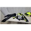 Image 2 : Klim Motorcycle Jacket and Pants, Held Gloves, and BMW System 7 Carbon Modular Helmet